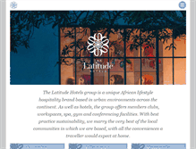Tablet Screenshot of latitudehotels.com